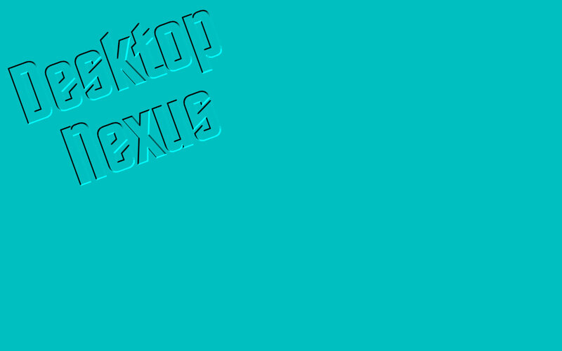 Text on a Blue Background — Cyan, Minimalist
