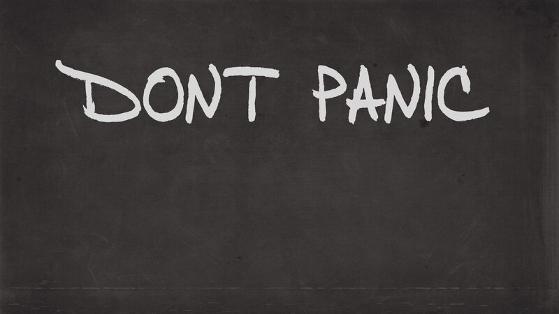 Text on a Chalkboard — Black, Calm