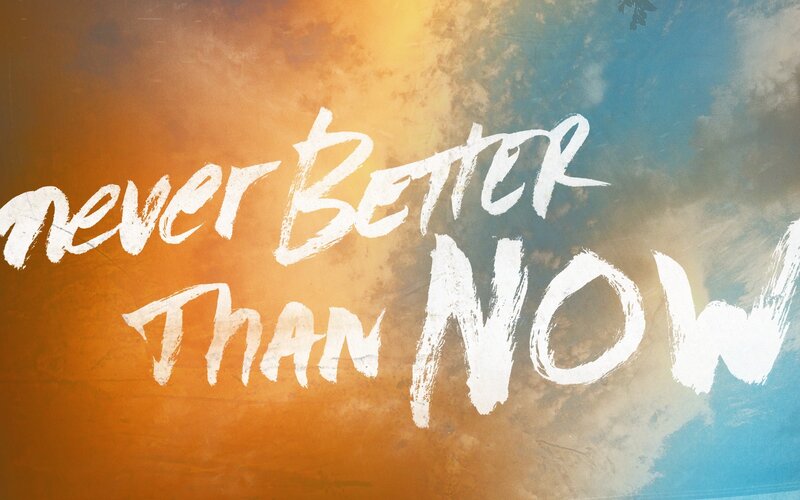 Text on a Colorful Background — Orange, Dramatic