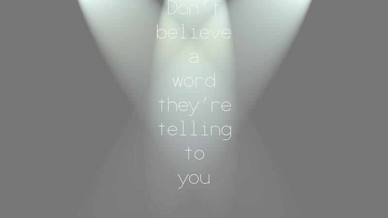 Text on a Gray Background — White
