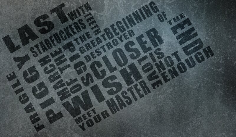 Text on a Gray Surface
