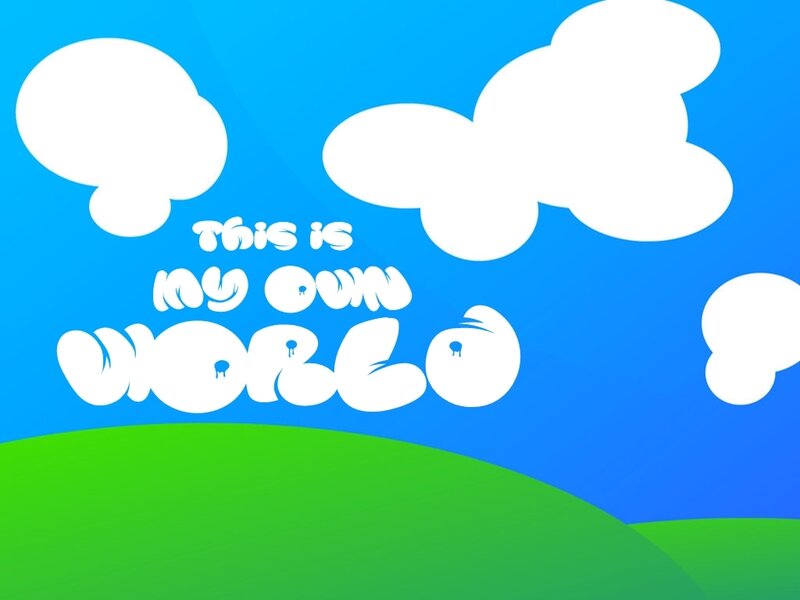 Text on a Landscape