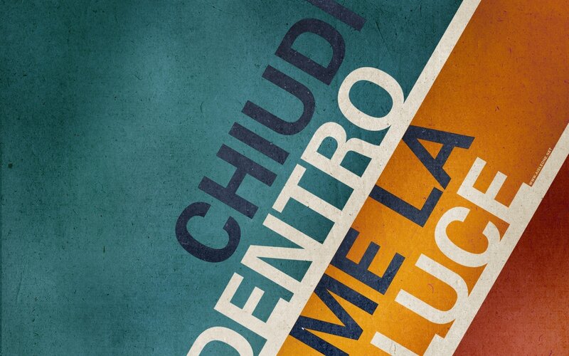 Text on a Poster — Teal, Dramatic