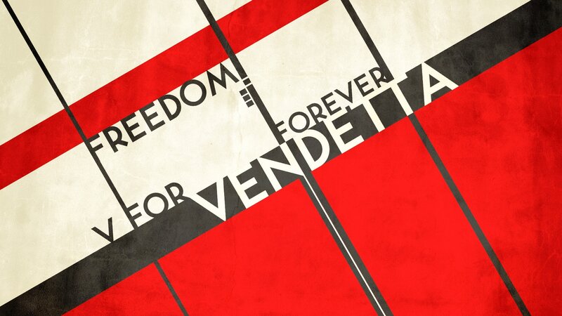 Text on a Red and White Background