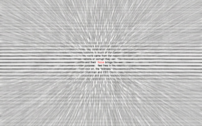 Text on a Screen — Black, Dramatic