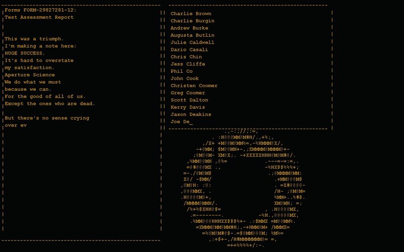 Text on a Screen — Black, Mysterious