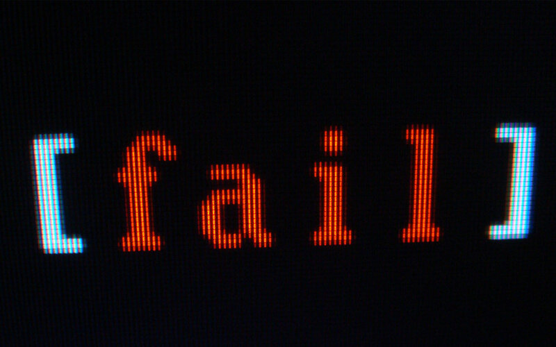 Text on a Screen — Black