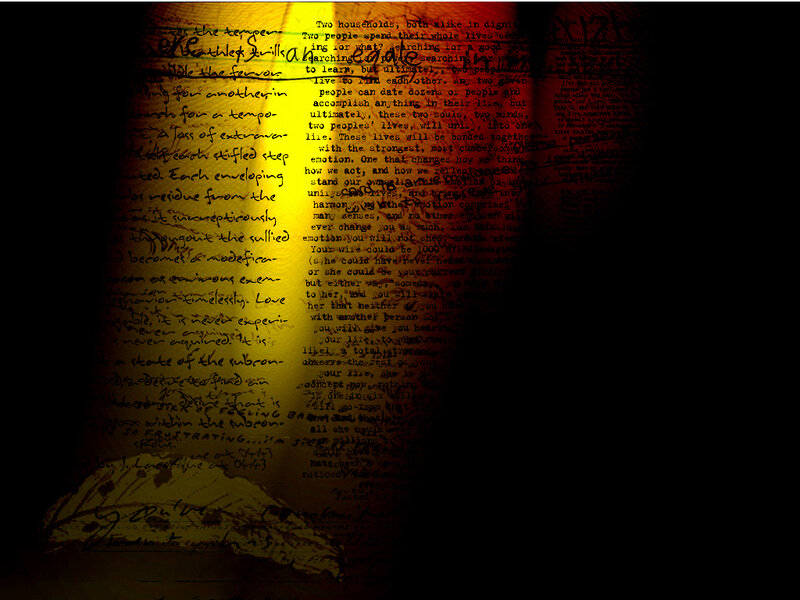text on a yellowed page