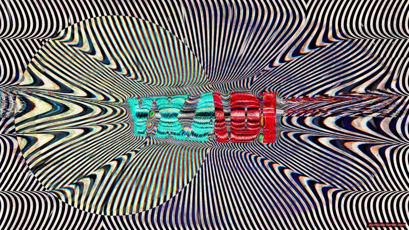 Text on Abstract Background — Black, Hypnotic