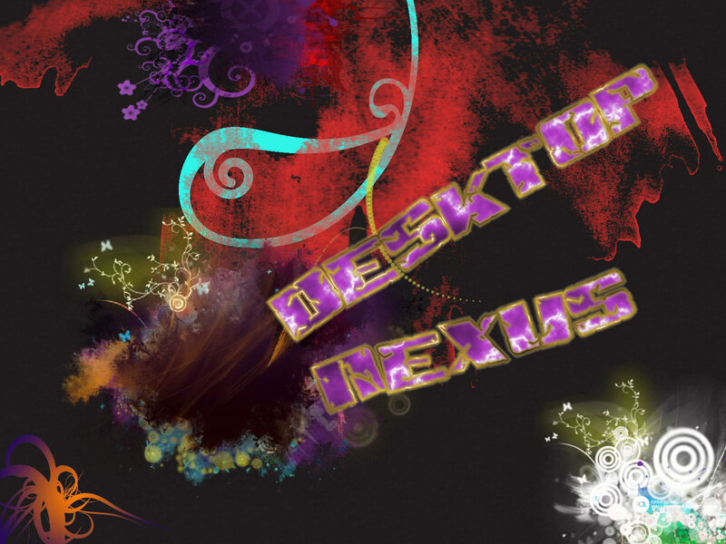 Text on Abstract Background — Black, Vibrant