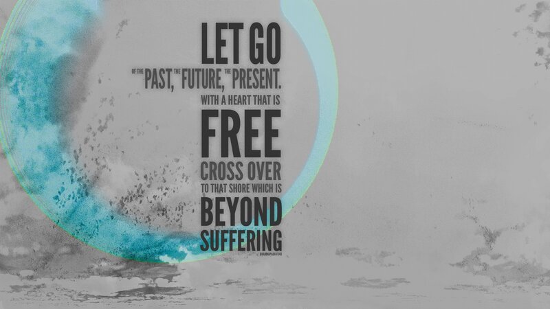 Text on Abstract Background — Gray, Contemplative
