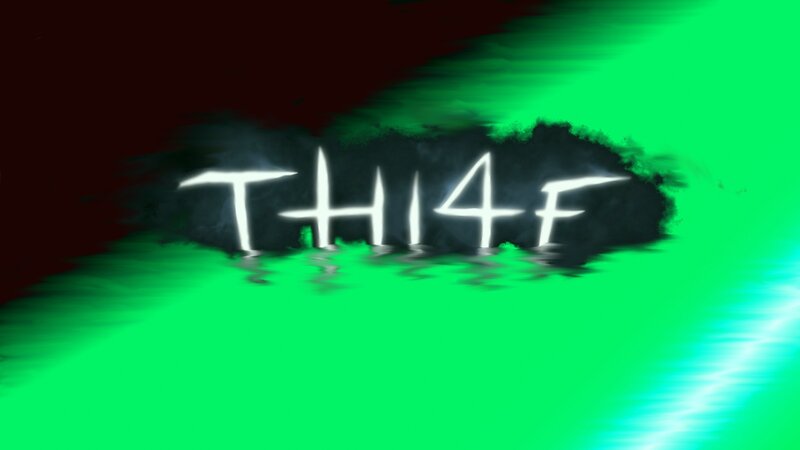 Text on Abstract Background — Green, Dramatic