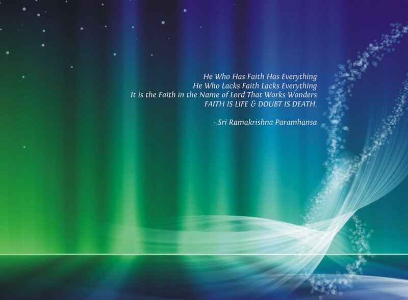 Text on Abstract Background — Green, Serene