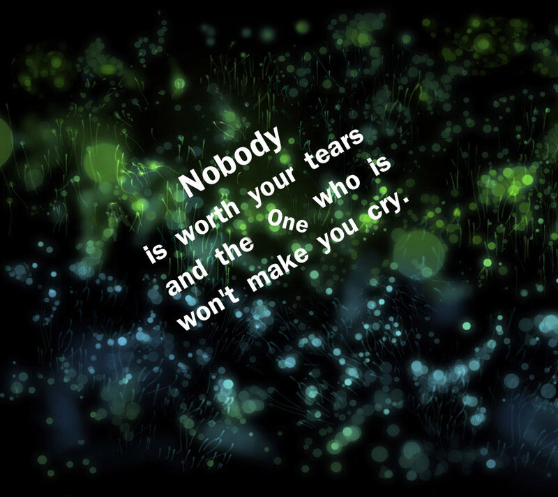 Text on Abstract Background — Green
