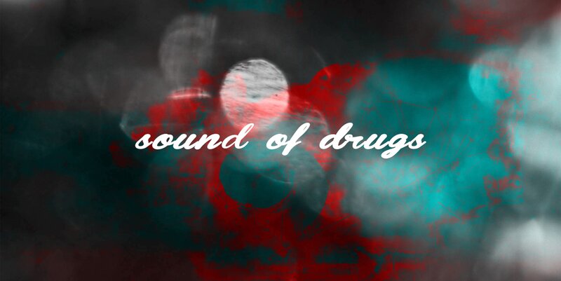 Text on Abstract Background — Red, Dark, Red Splatters