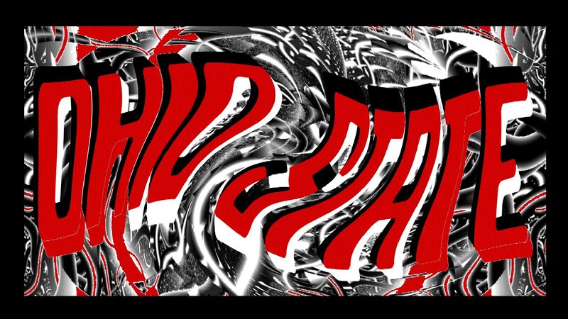 Text on Abstract Background — Red