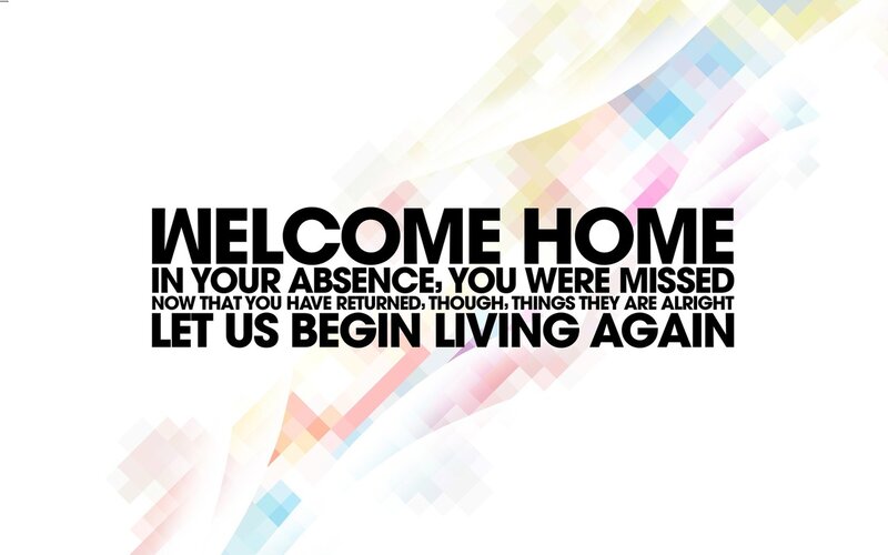 Text on Abstract Background — White, Welcoming