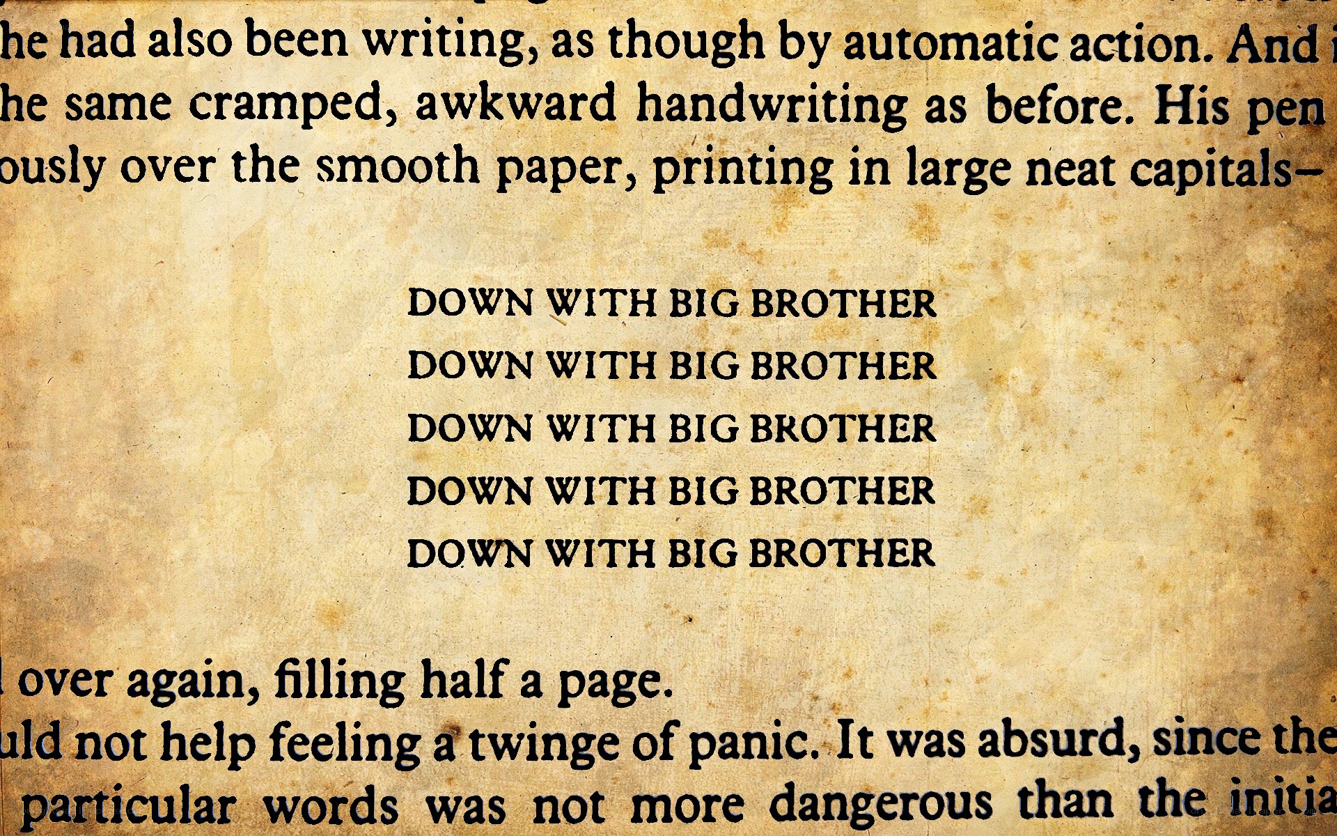text on aged paper