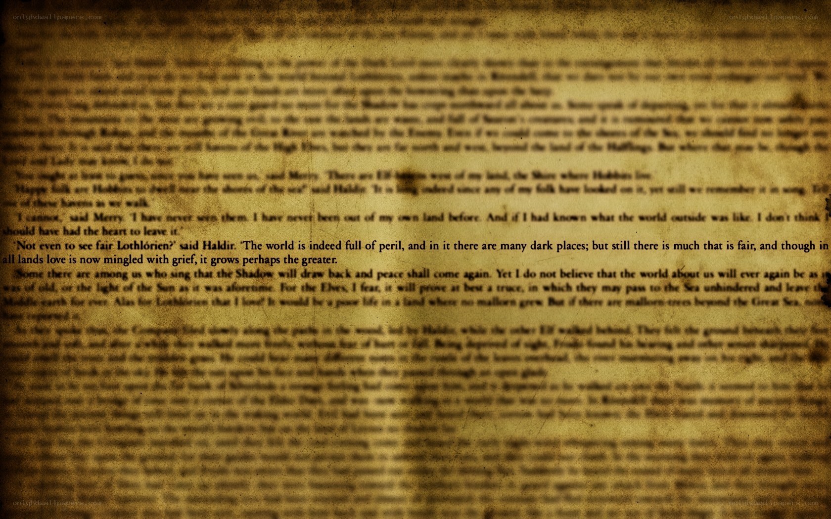 text on aged parchment
