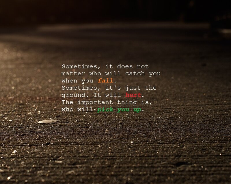 Text on Asphalt