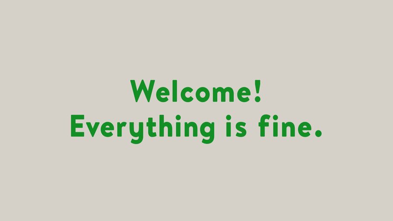 Text on Beige Background — Green