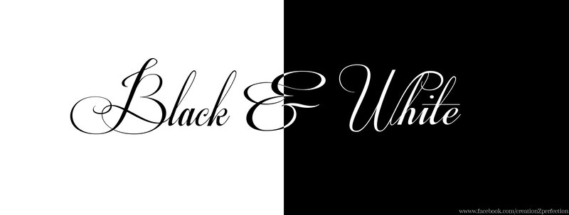 Text on Black and White Background — Neutral