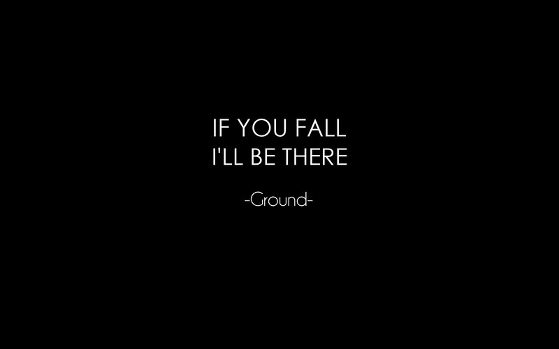 text on black background