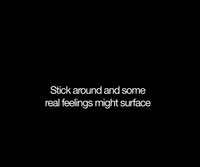 text on black background