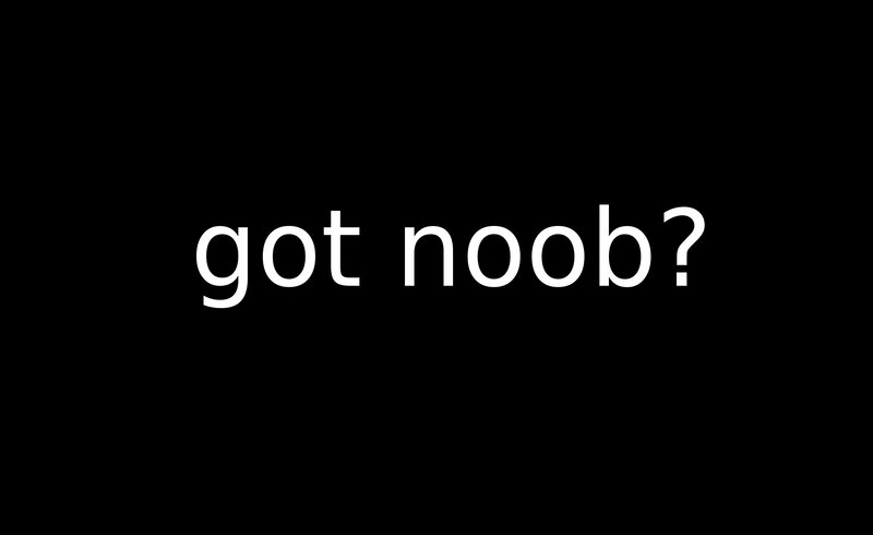 text on black background