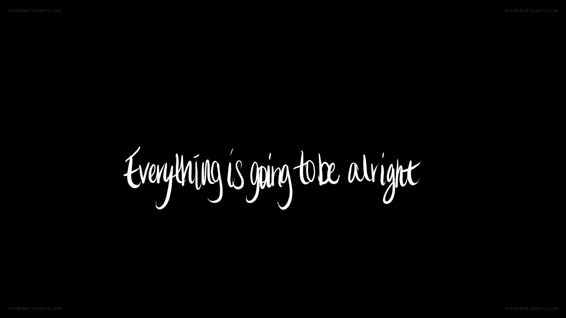 text on black background