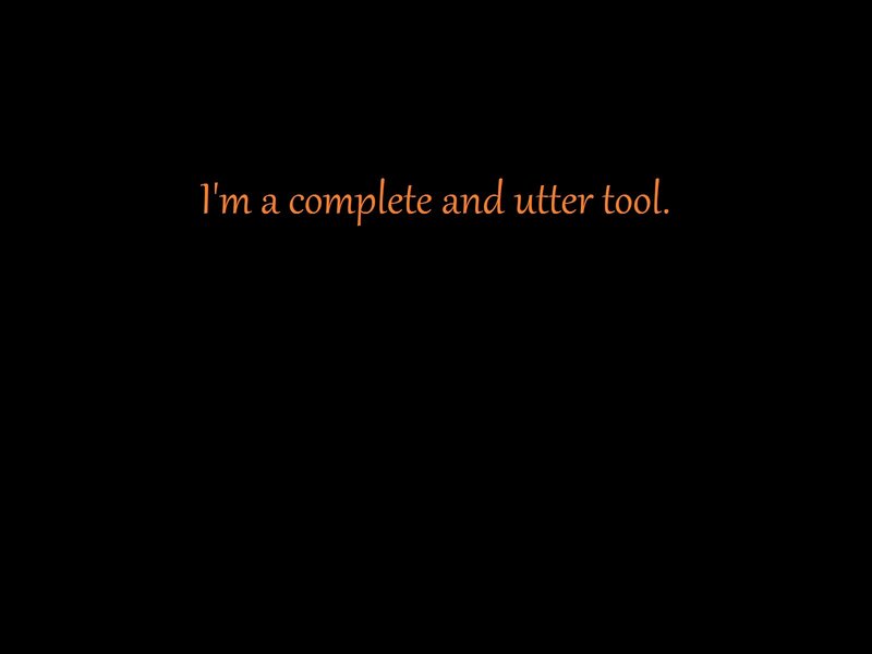 text on black background