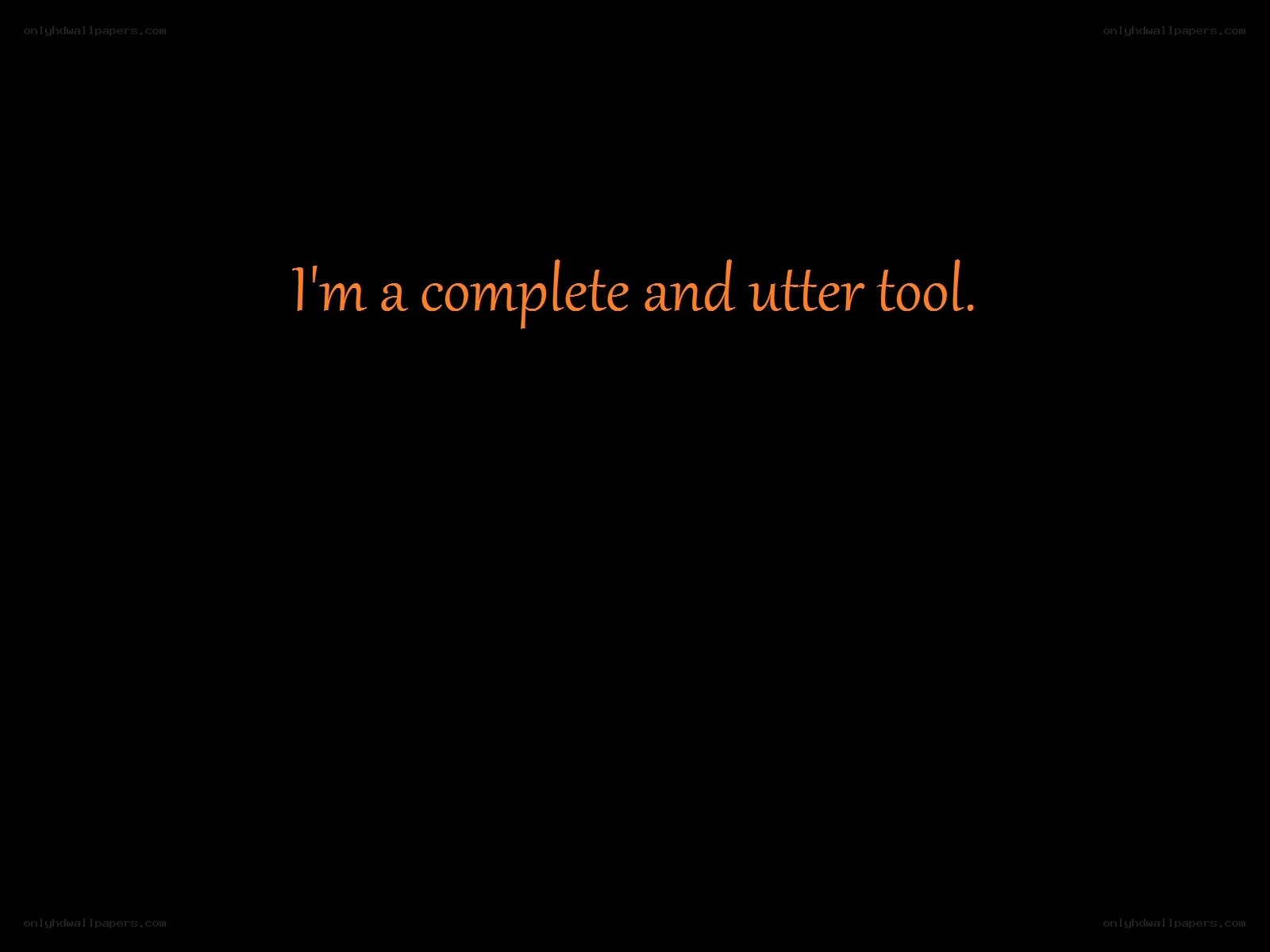 text on black background