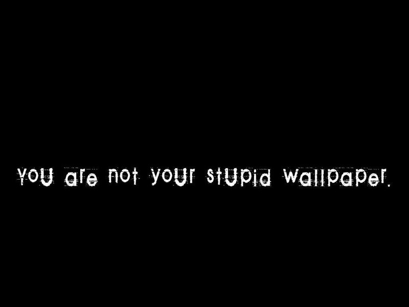text on black background