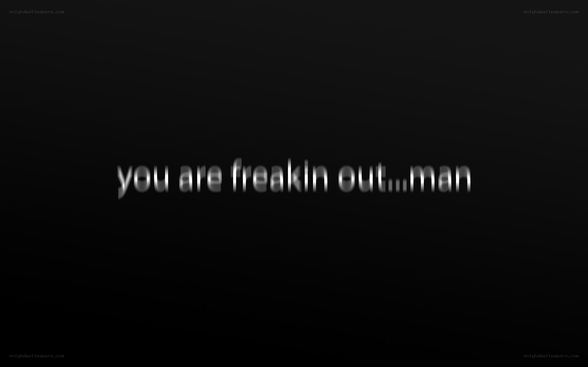 text on black background