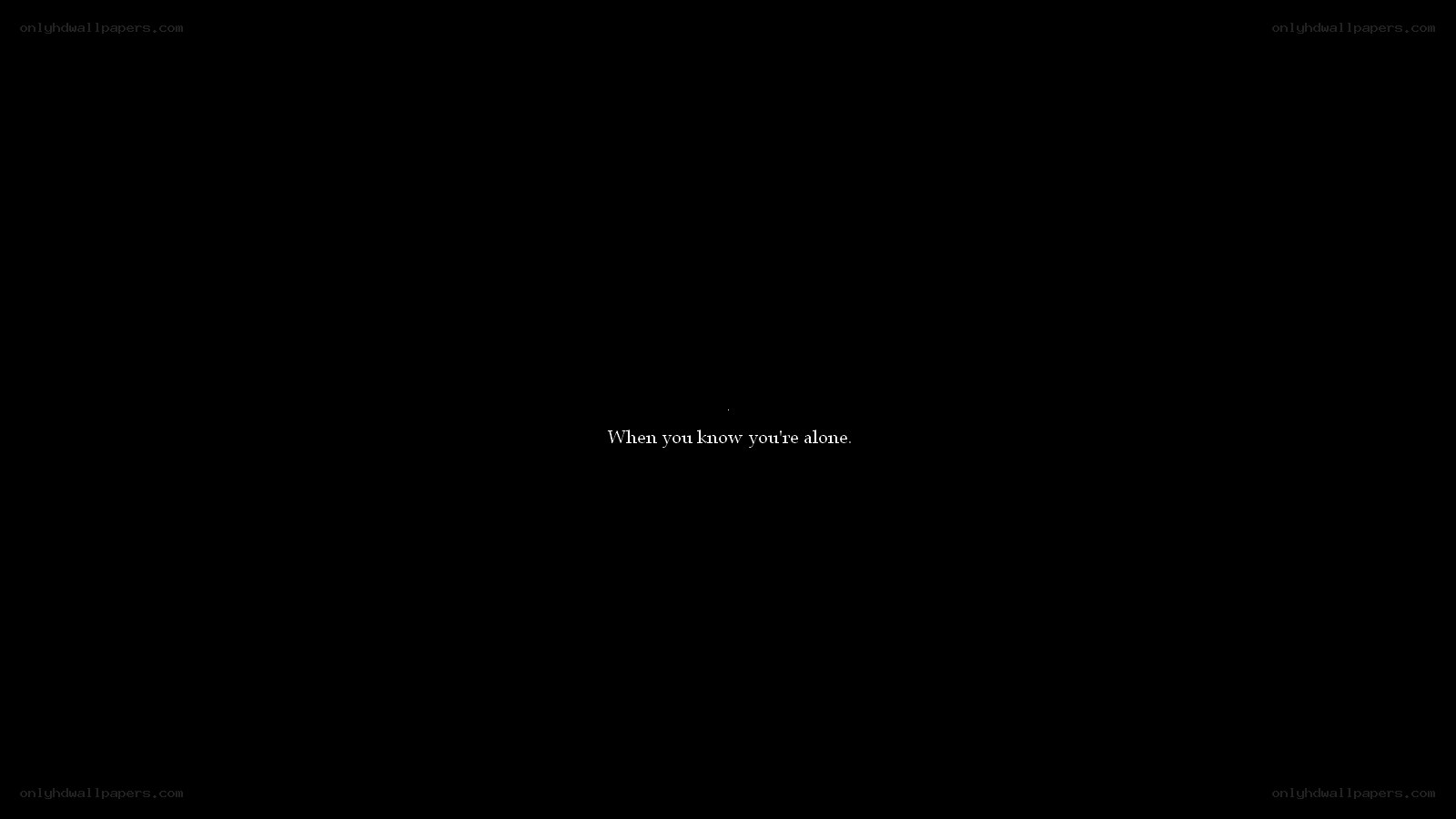 text on black background