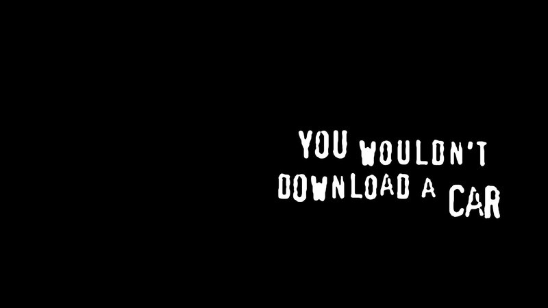 text on black background