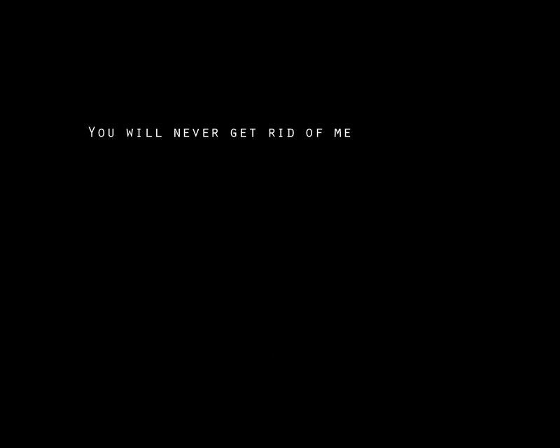 Text on black background