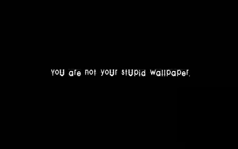 text on black background