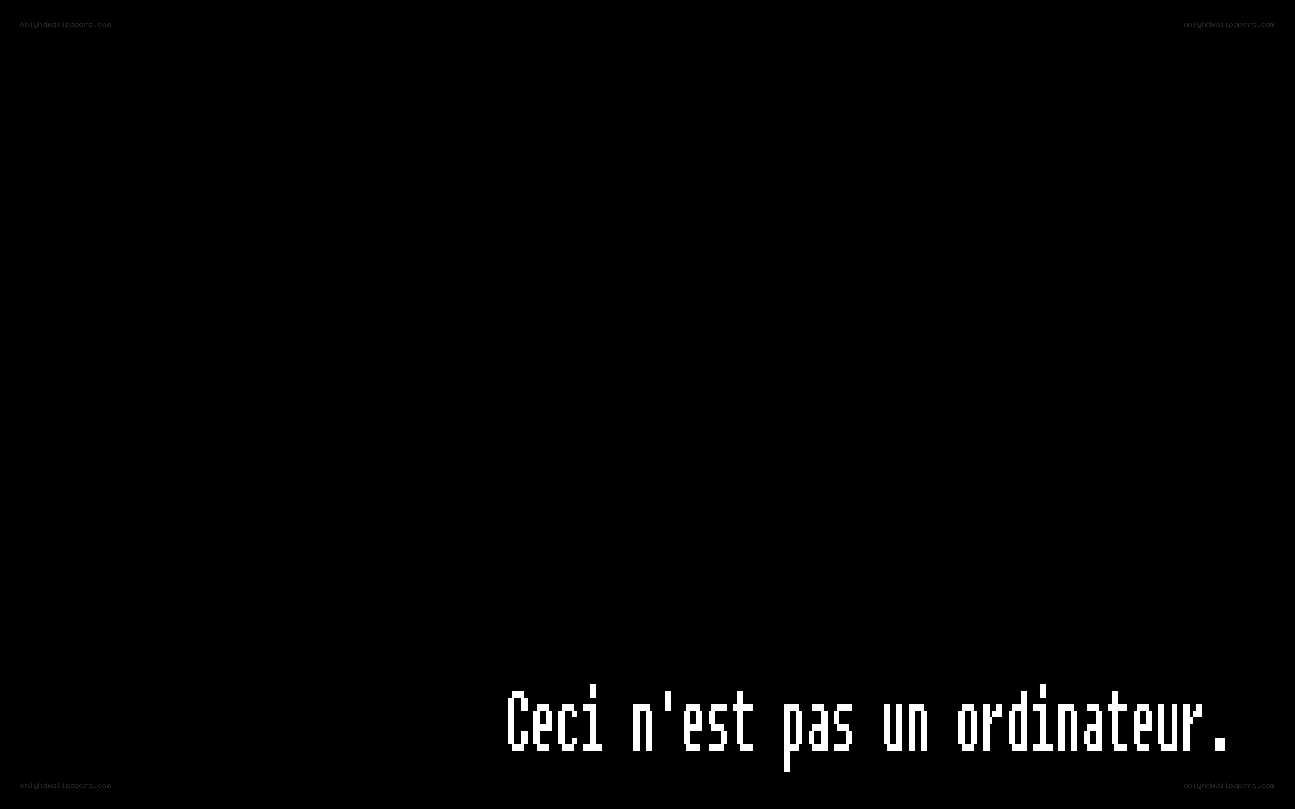 Text on black background