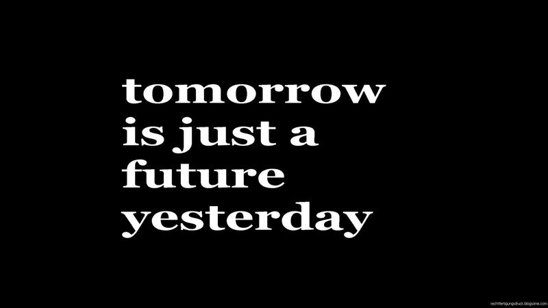 text on black background