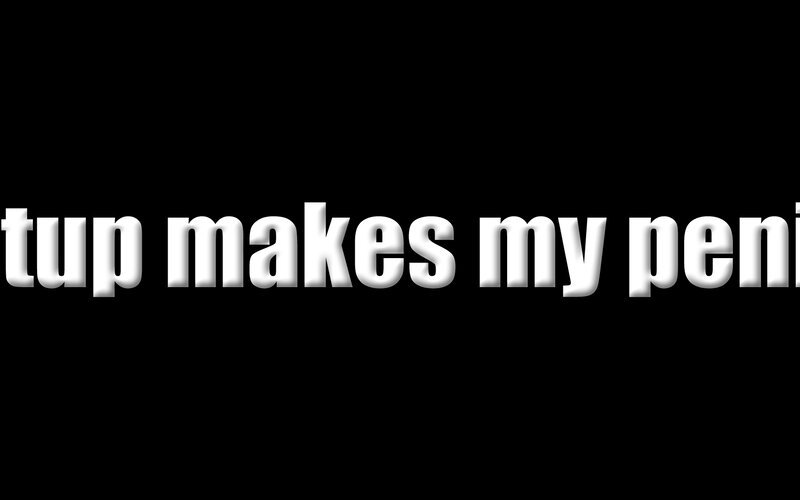 text on black background