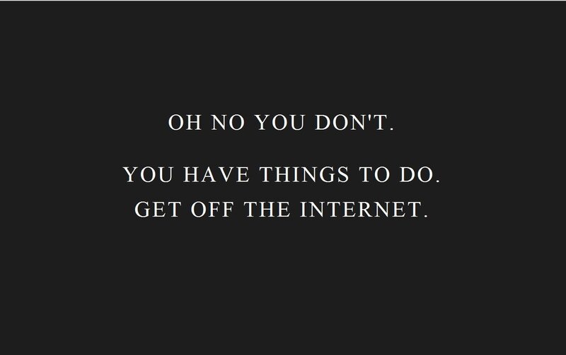 text on black background