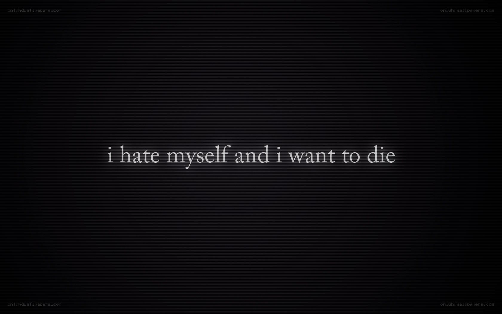 text on black background