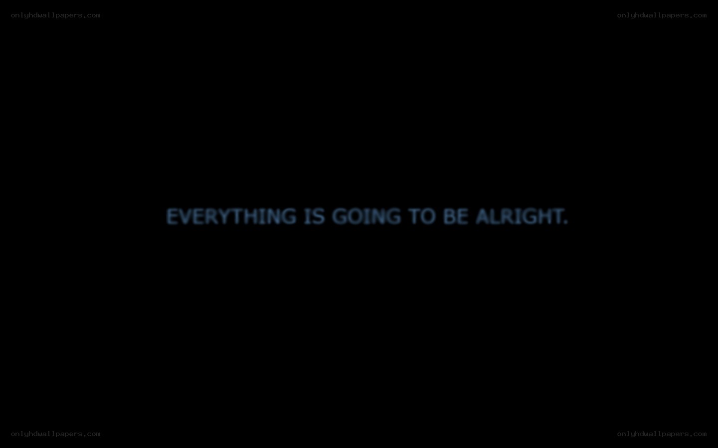 text on black background