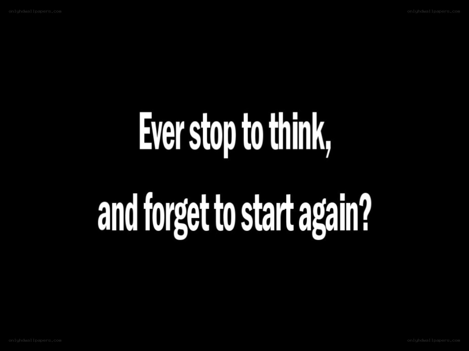 text on black background