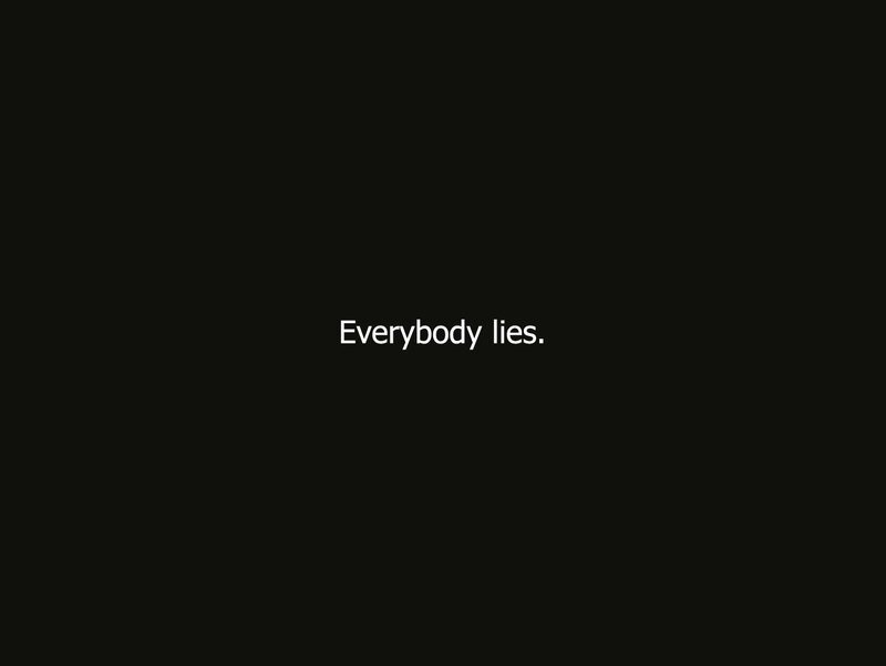 text on black background