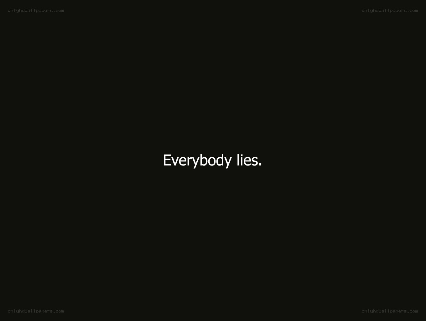 text on black background