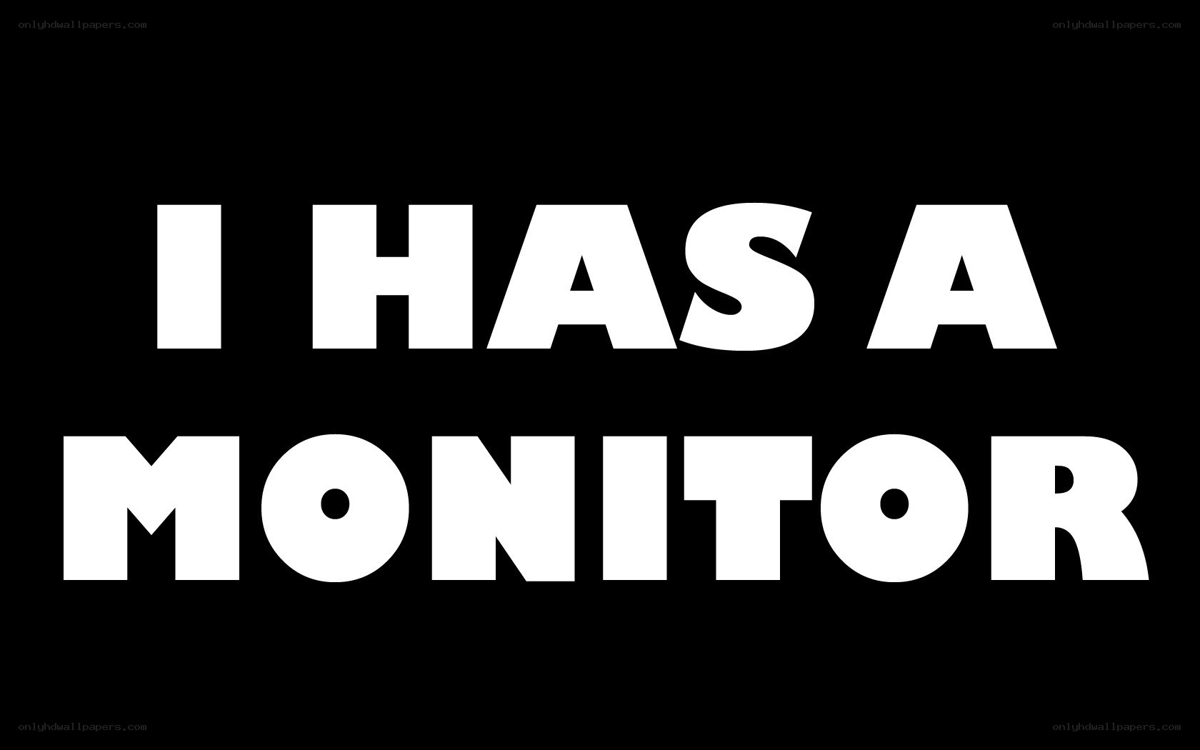 text on black background