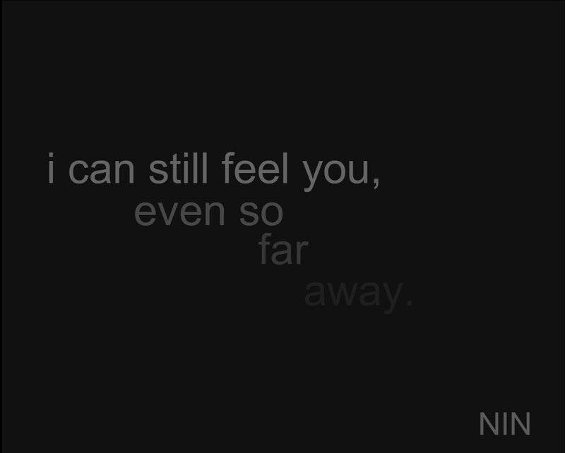 text on black background