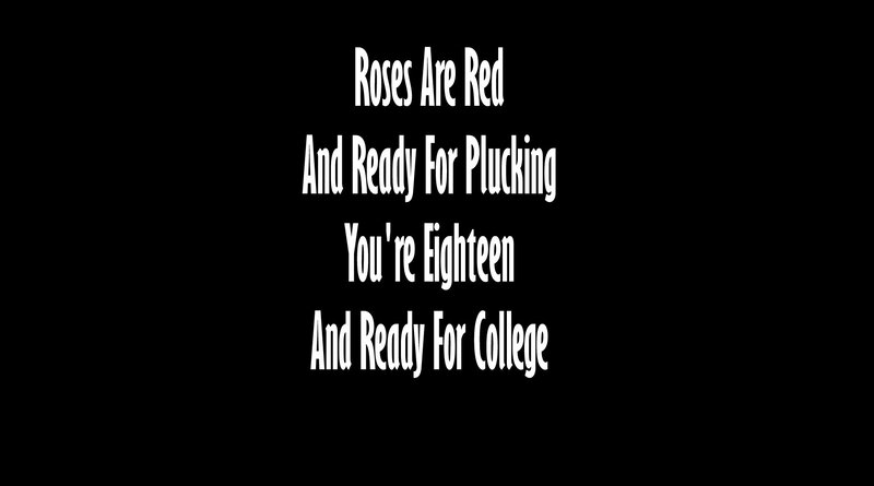 text on black background